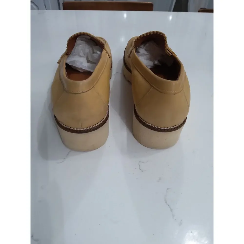 Vintage Luxury Italian loafers Donald J Pliner tan Women's Size 8.5 Regal - Picture 9 of 10